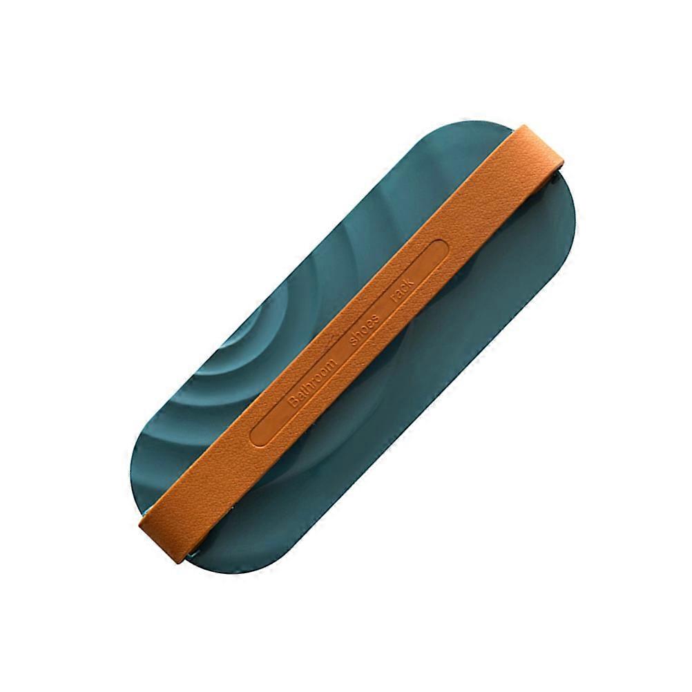 Bathroom Slippers Storage Rack Wall-Mounted Organizer Space Saving 27.5*9.5cm Blue 1Pack