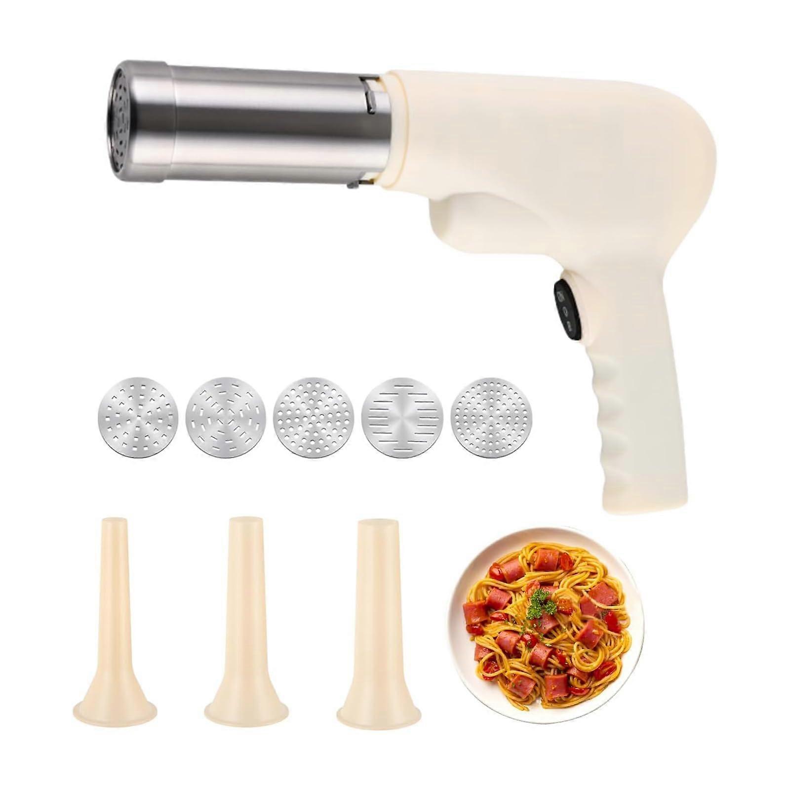 Electric Pasta Maker with MultiShape Noodle and Sausage Function, Dishwasher Safe Parts