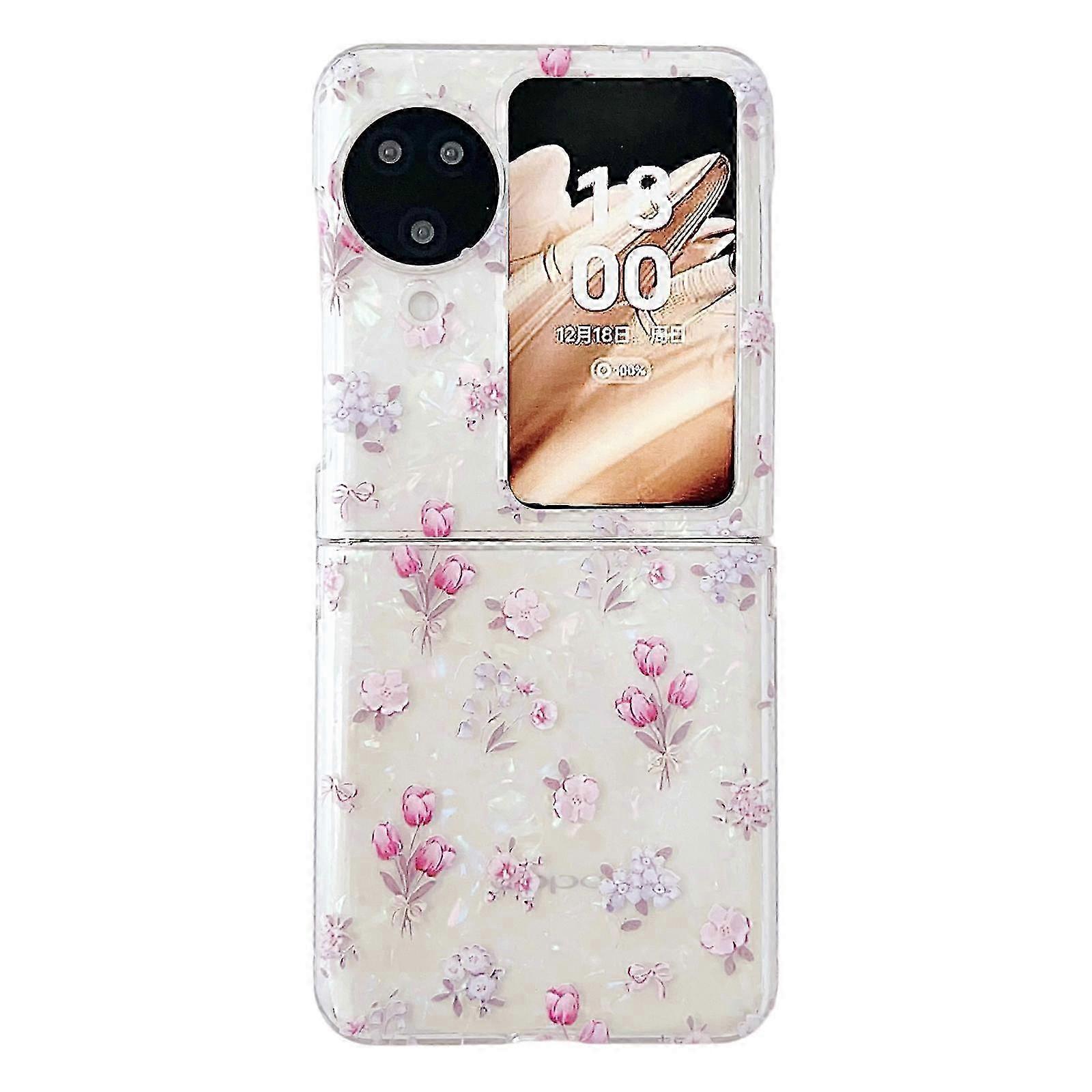 26-27 Shell Texture Flower Pattern Protective Phone Case