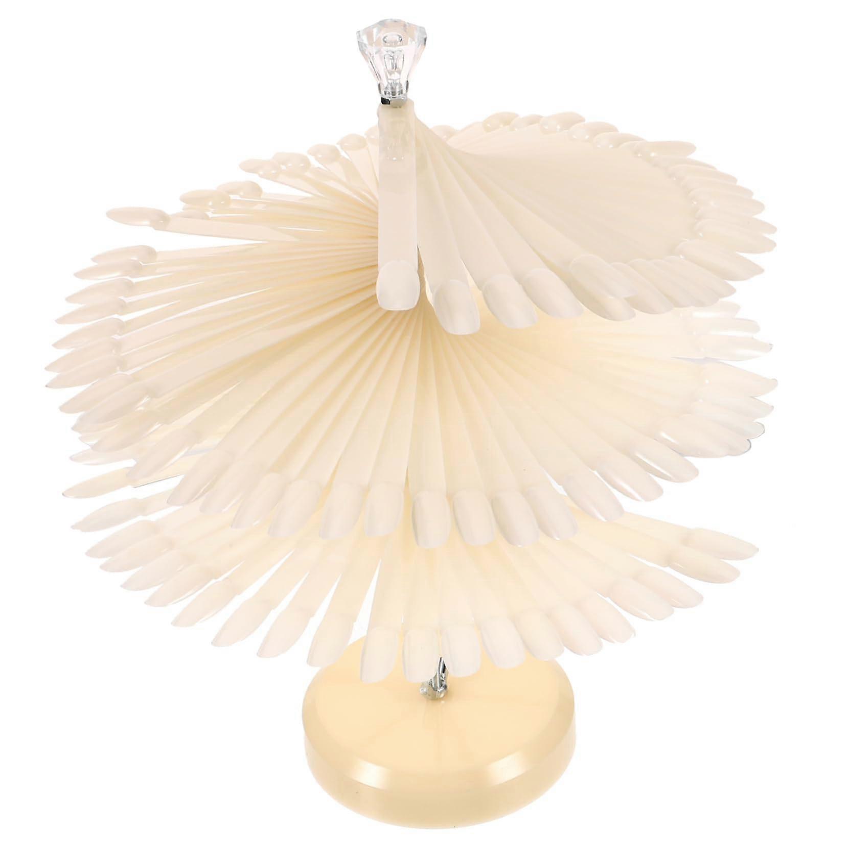 Nail Art Display Sticks with Stand for Quick Color Selection and Reusable Nail Practice Tips