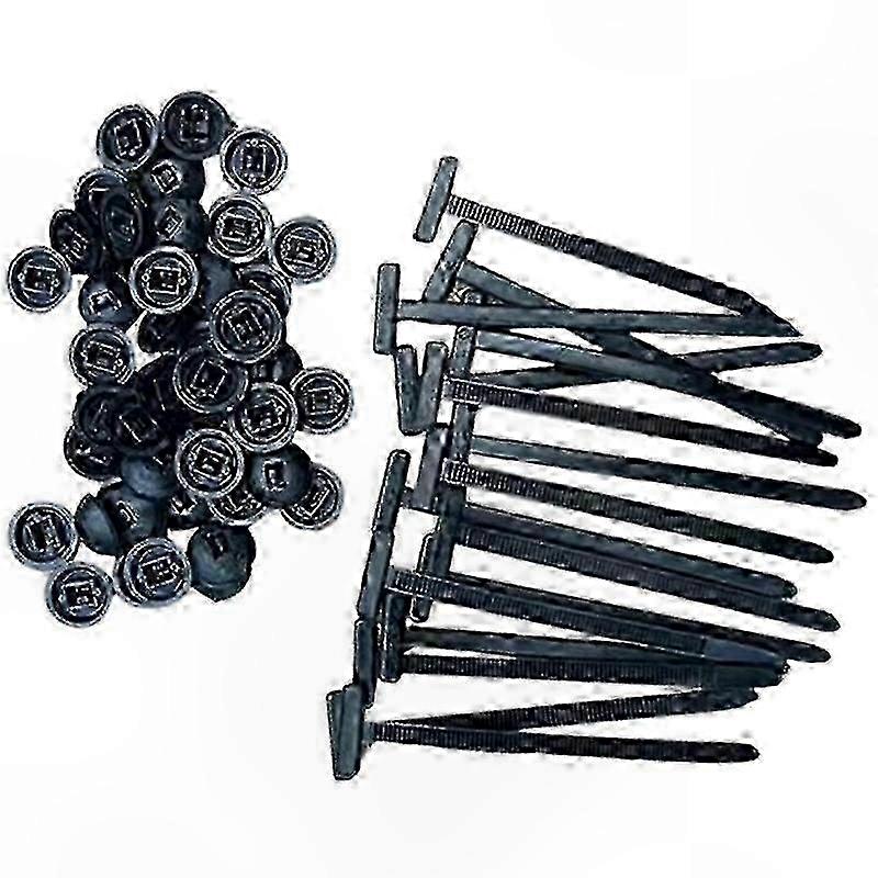 Nylon Self-Locking Cable Ties, 10-100 PCS Zip Ties with Buckle