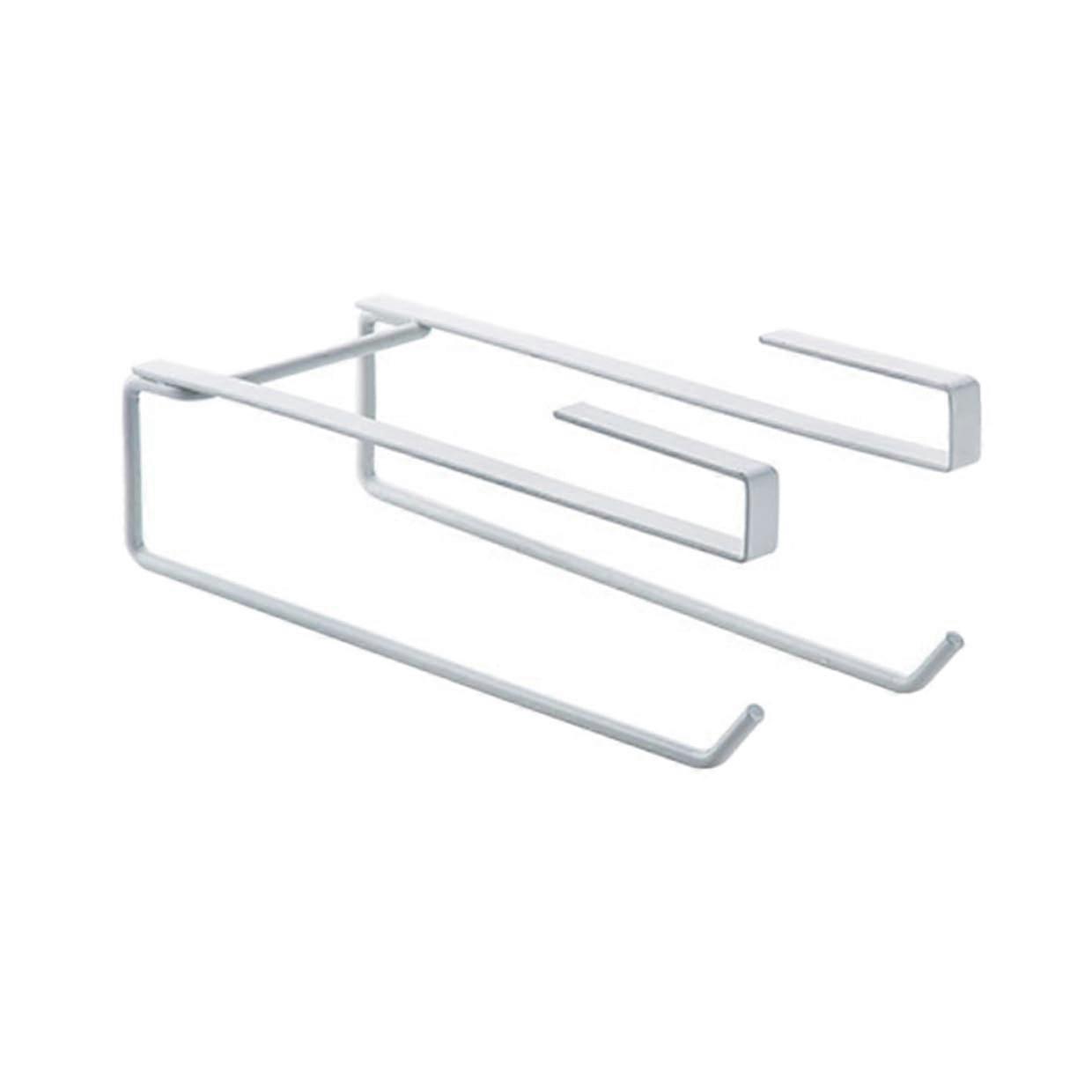 Wall Mount Paper Towel Holder SpaceSaving Rack for Kitchen Bathroom Over Cabinet Door Use Ref: 7321