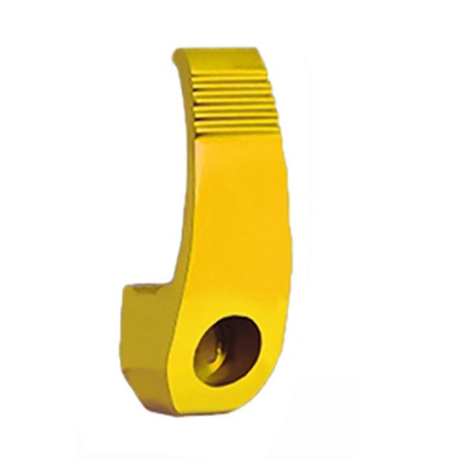 Motorcycle Bag Hook Aluminum Front Handlebar Hook for Scooters Extra Storage RustResistant Yellow