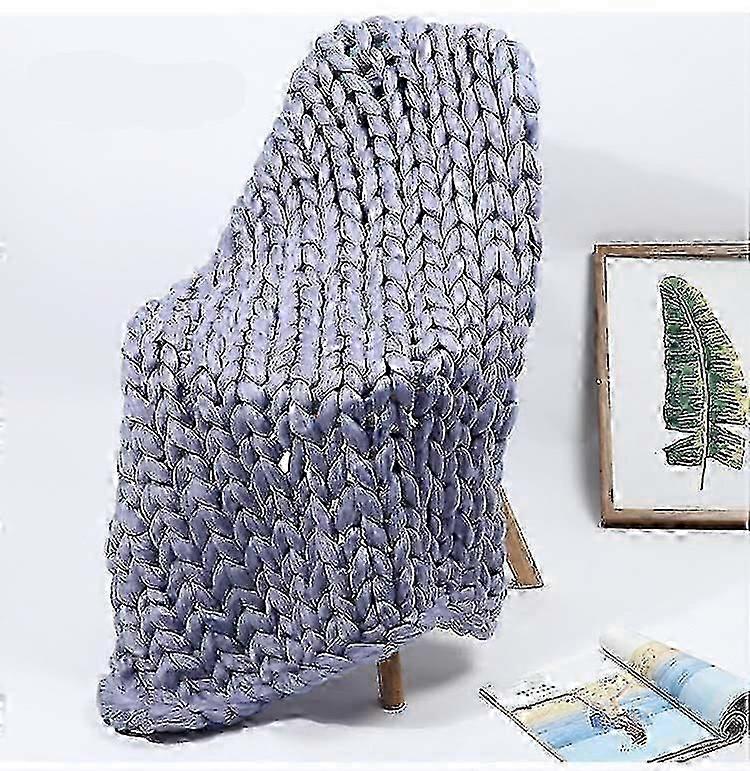 8 Cm Lar Chunky Knitted Thick , Yarn Woolen Throw Sofa