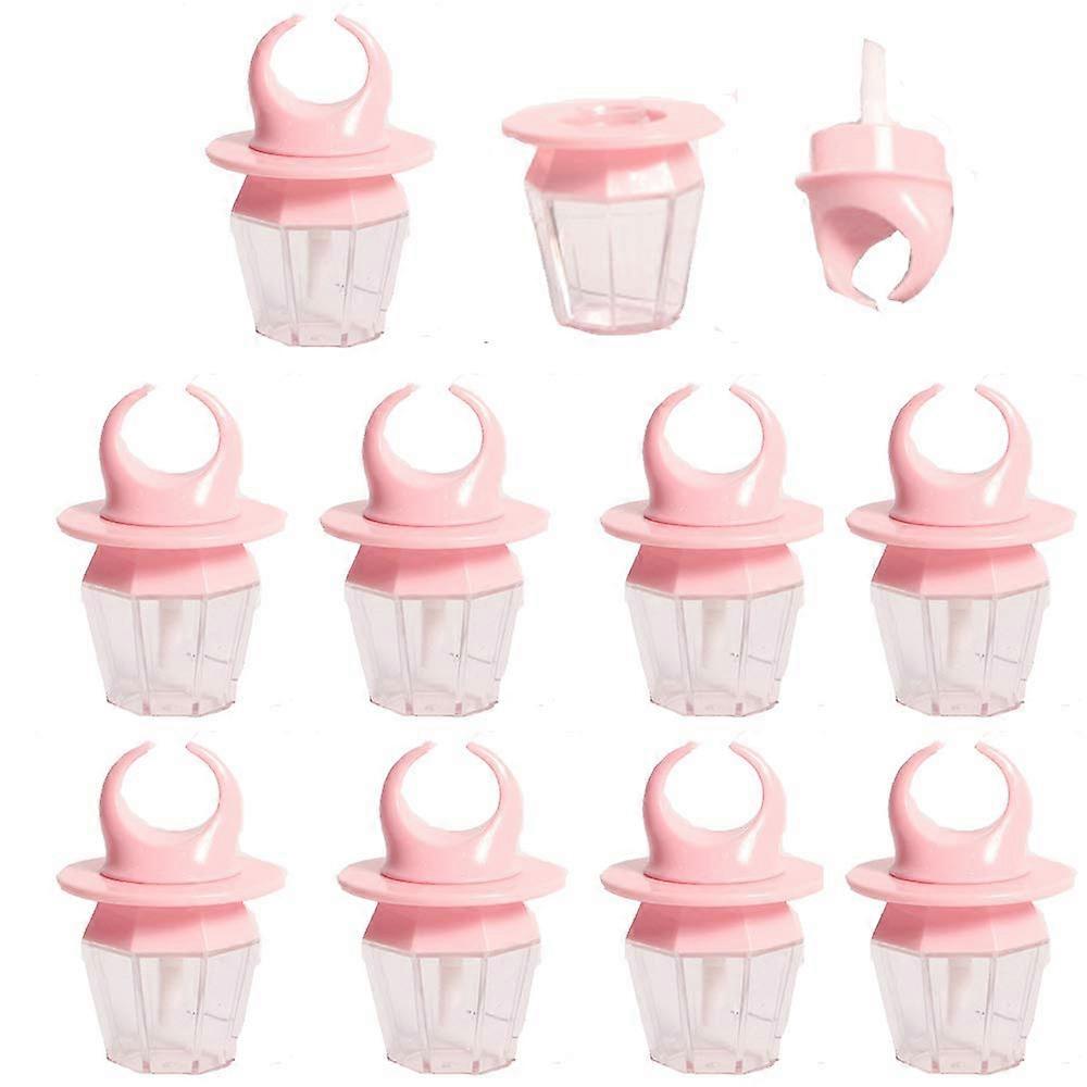 10 Pack 8ml Empty Lip Gloss Tubes with Rubber Inserts, Clear Refillable Lip Balm Containers for DIY