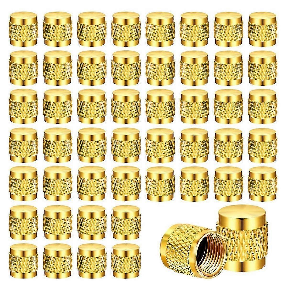 50 Pcs Brass Flare Cap, Solid Brass Caps with Neoprene O Ring Seal