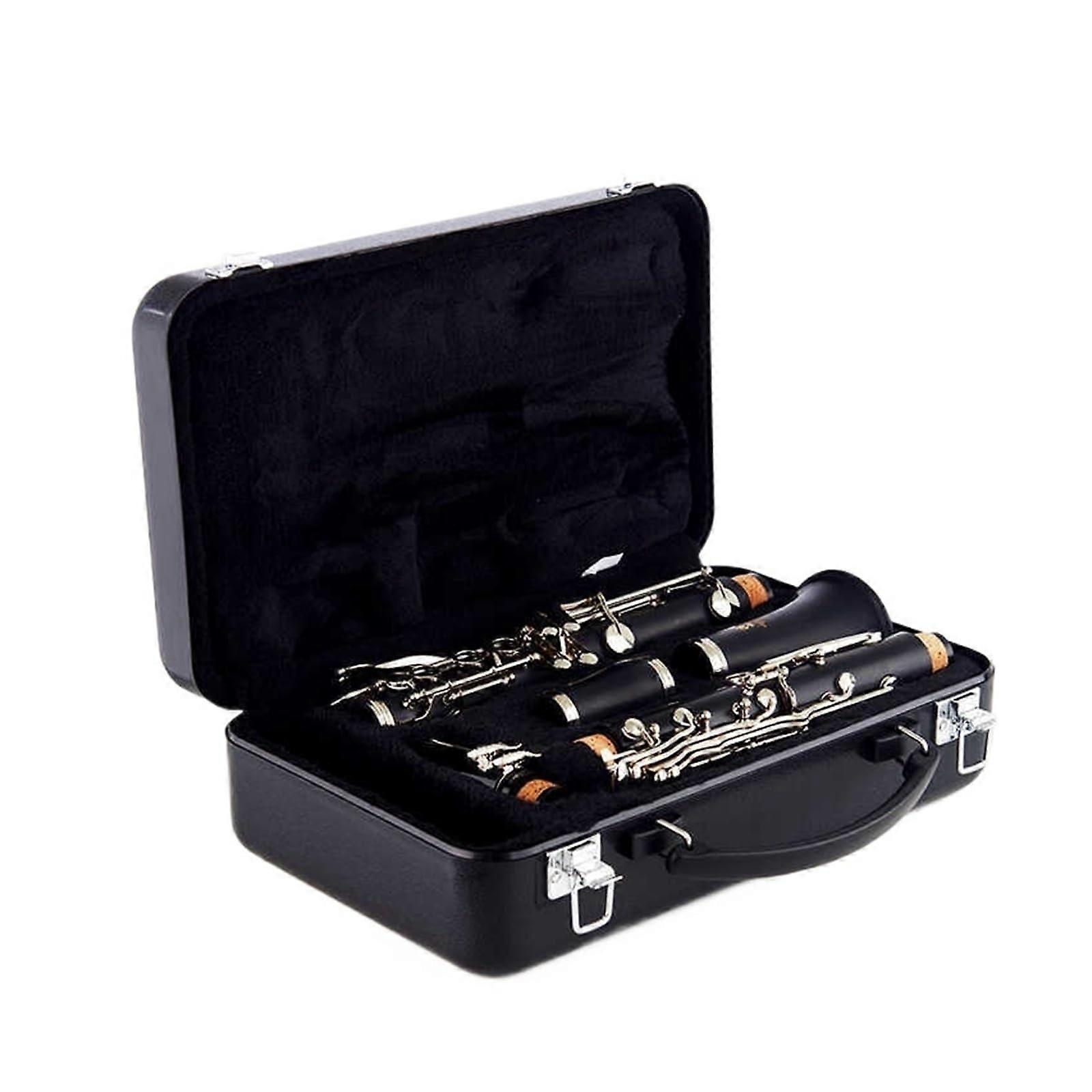 Beginner B Flat Clarinet with Clear Resonant Sound and Comfortable Key Action for Student Practice
