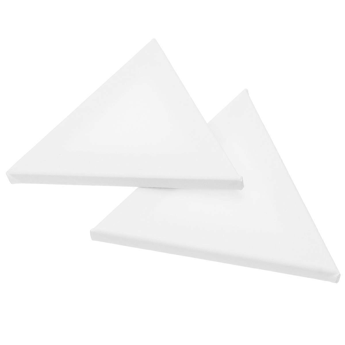 Oil Painting Panel Student Drawing Board for Drawing 2Pcs White Triangle