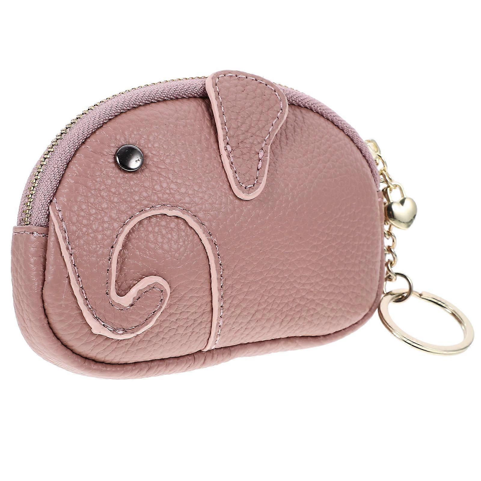 Elephant Coin Purse Violet Storage Pouch for Storage Use