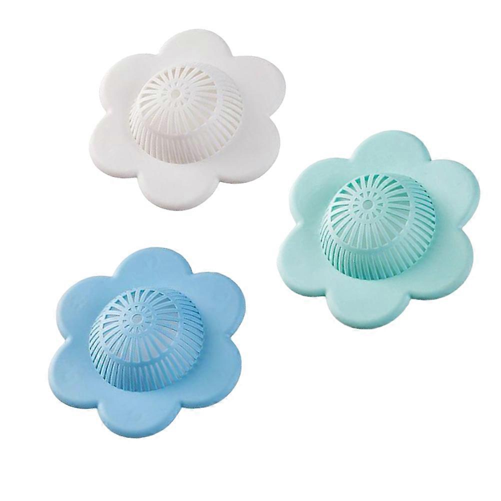 Silicone Floor Drain Filter Sink Strainer for Bathroom with 3Pcs Set