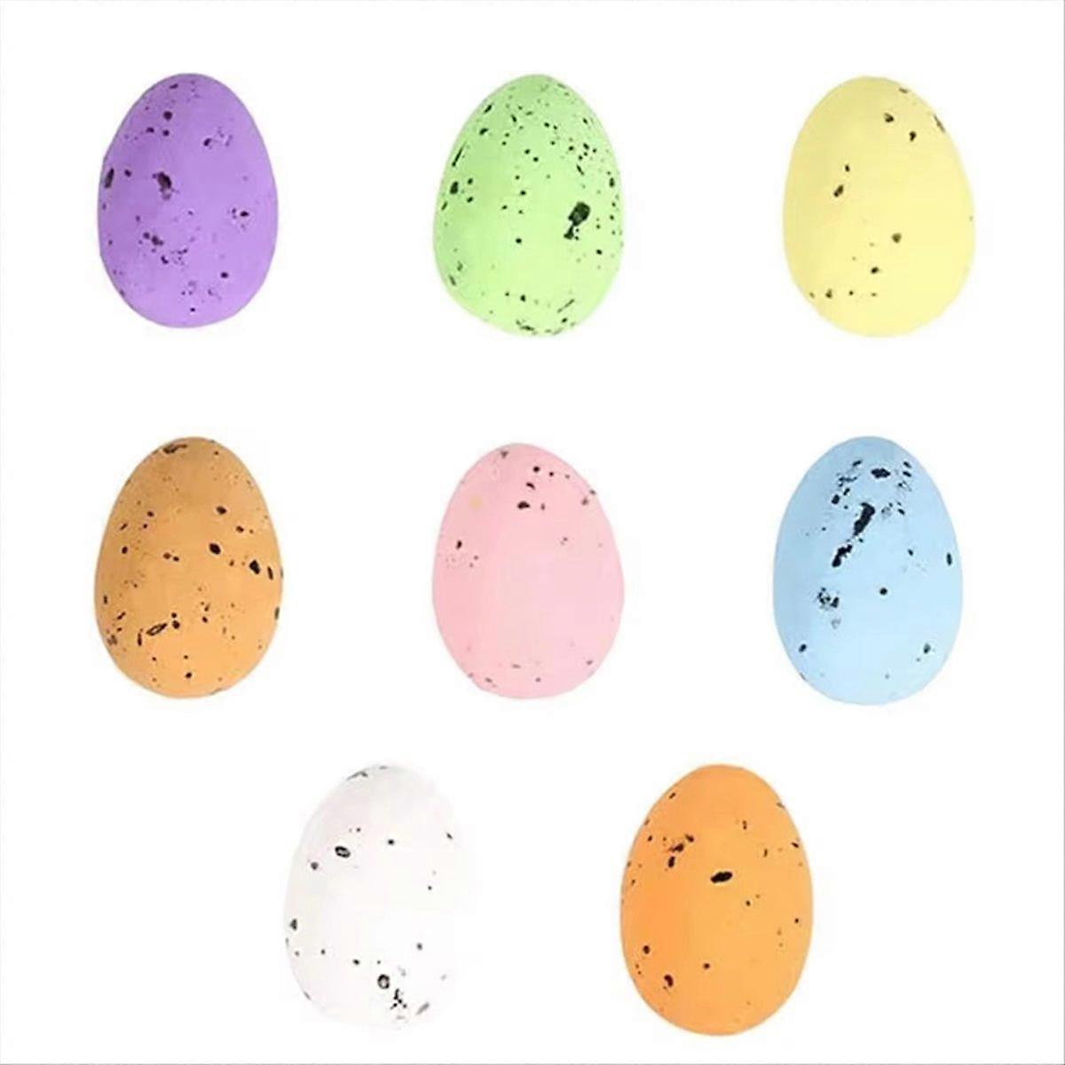 100X Faux Foam Easter Eggs Foam Miniature Easter Decorative
