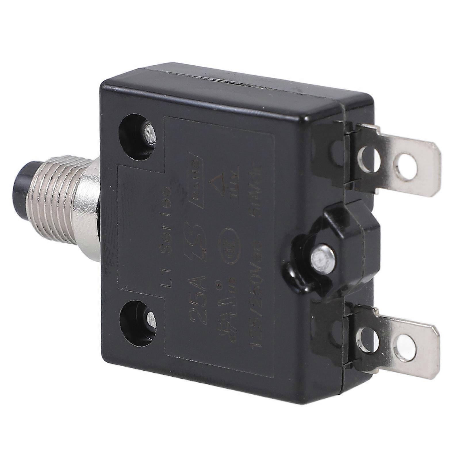 Push Button Circuit Breaker Manual Reset Device 4Pcs for Circuit Protection