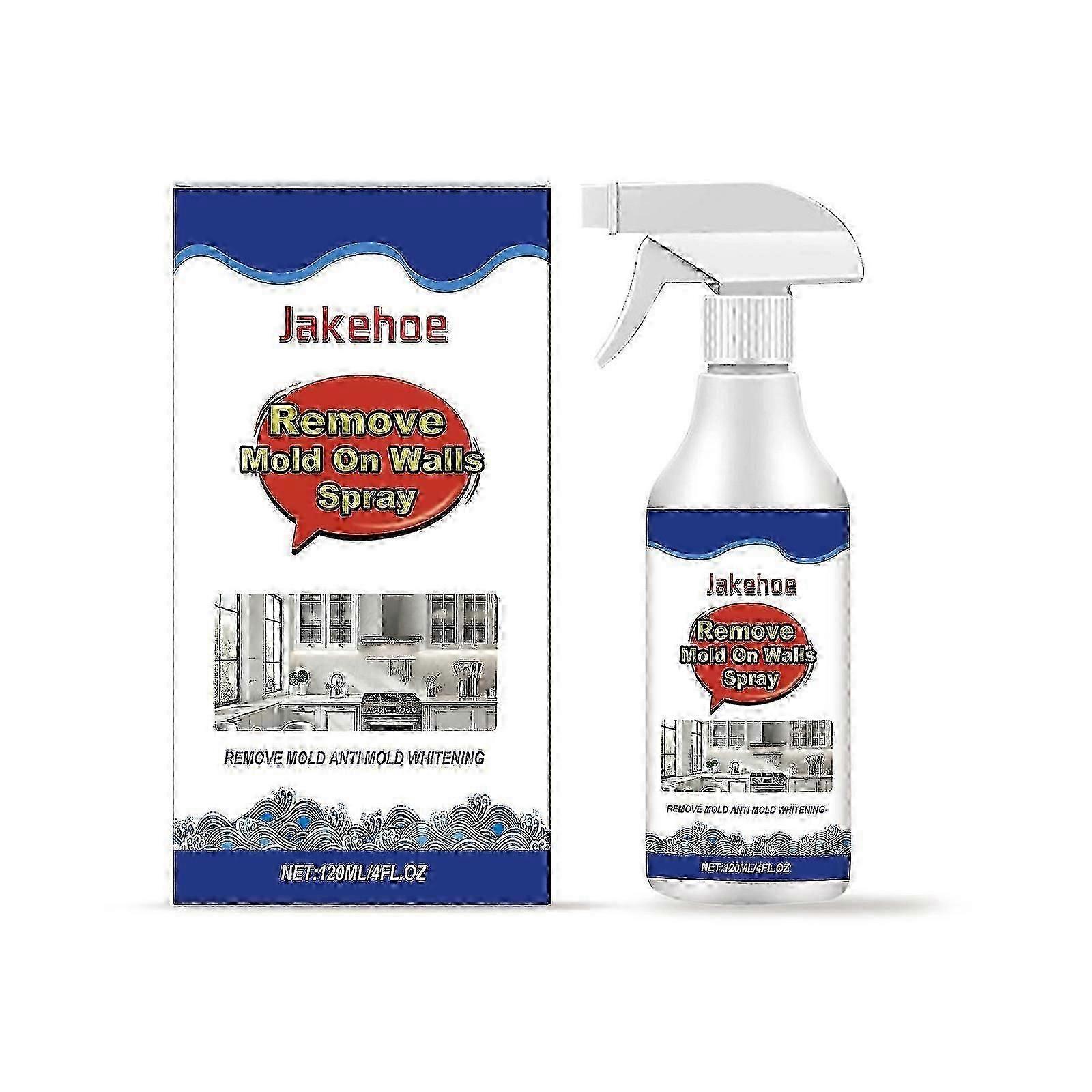 Powerful Wall Mold Remover - Fast, Safe, Easy Stain & Mildew Cleaning (120ml)