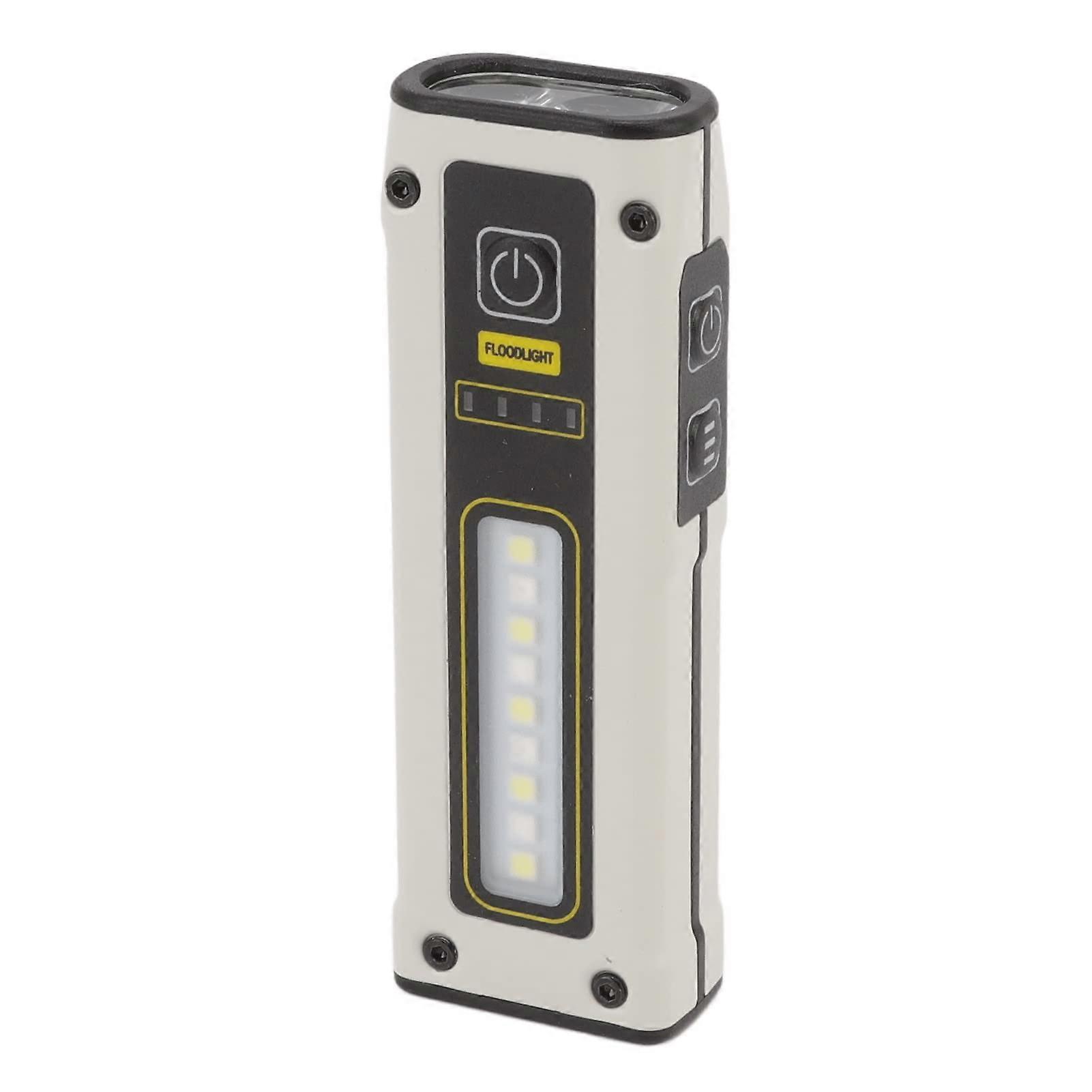 Rechargeable Work Light with Dual Light Source, USB Charging, Compact LED Flashlight for Home Emergency