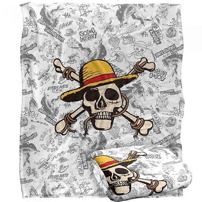 One Piece Straw Hat Skull And Crossbones Blanket