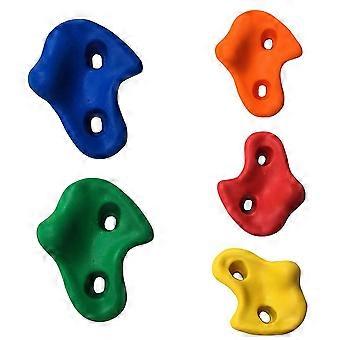 Kids Rock Wall Climbing Hand Holds Set Indoor Outdoor Playground with Screw Dark Green