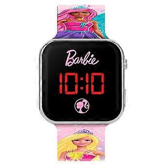 Barbie-Pink bedruckte Armbanduhr mit roter LED-Beleuchtung BDT4144ARG | Acotis – Edelstahl