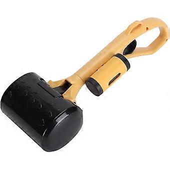 Pet pooper scooper, taitettava koirankakka scooper, kannettava koirankakan poimintatyökalu helppokäyttöinen ruohon likasoran poimintalapio ulkopihalle, ei di