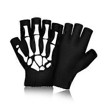 1/2 Pairs Punk Gloves Unisex Halloween Skeleton Skull Claw Full Finger Riding Gloves Outdoor Bicycle Motorcycle Cycling Gloves