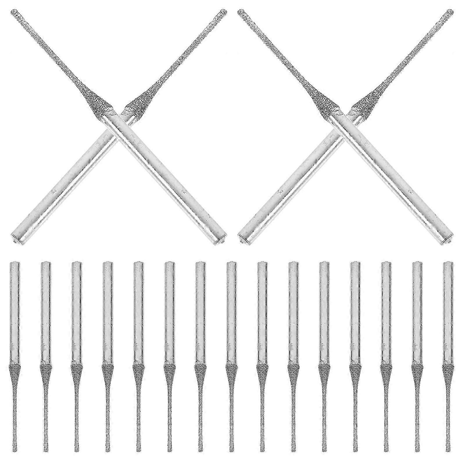 30Pcs Diamond Coated Drill Bits Set for Delicate Drilling & Polishing
