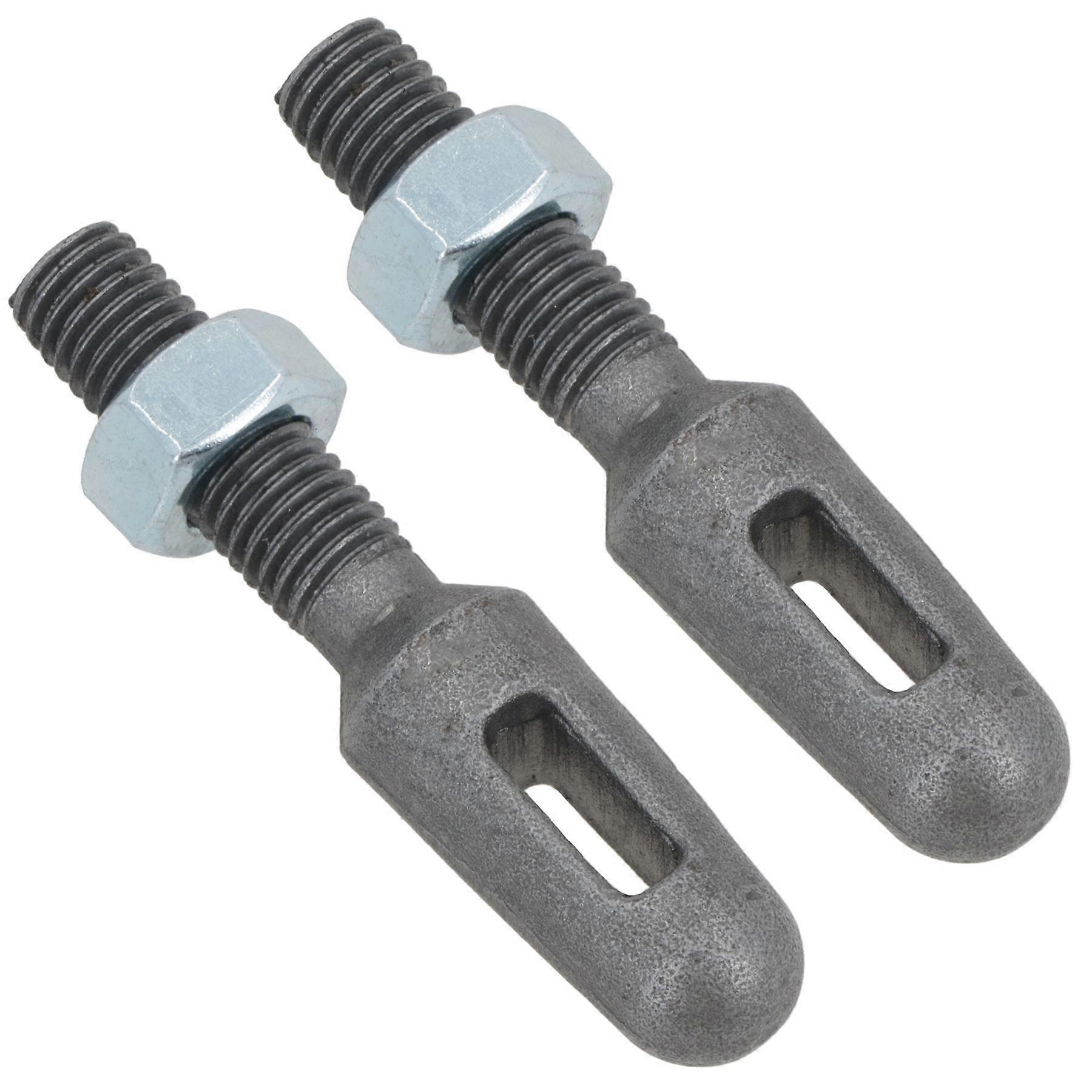 2 x Slotted Tailgate Lug for Trailer Truck Dropside Self Colour Threaded