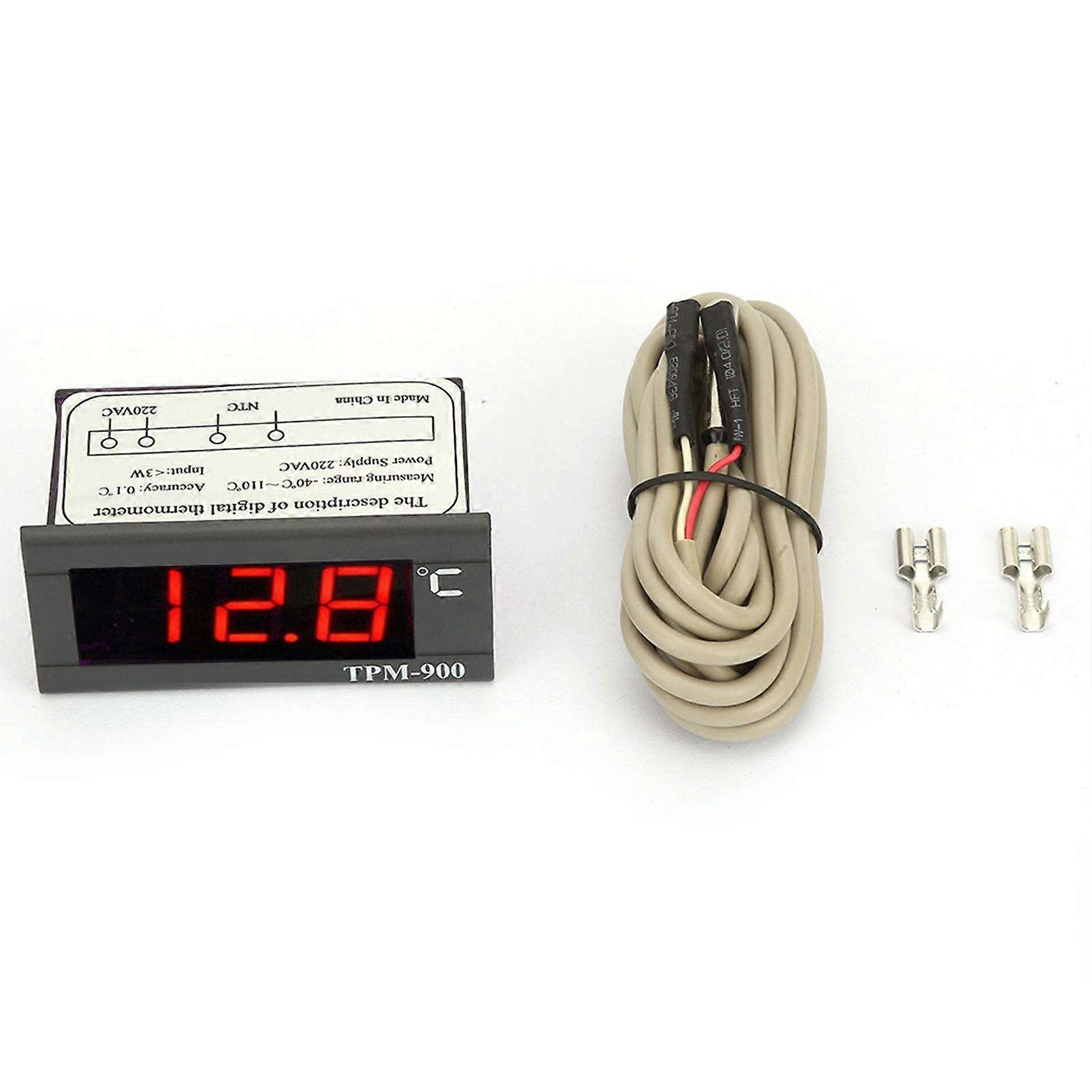 TPM-900 220V Digital Temperature Controller LED Panel Meter with Sensor Thermostat Controller