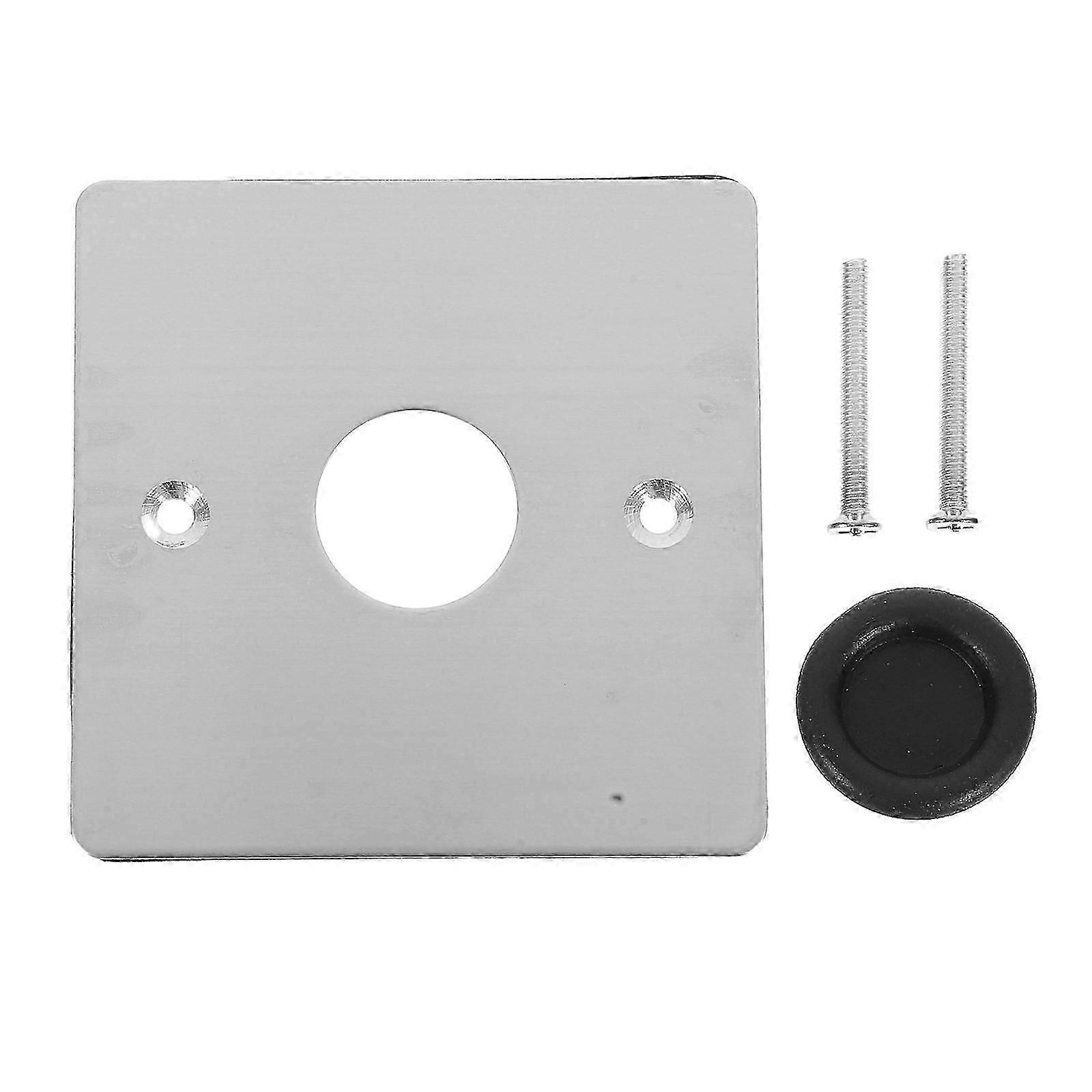 Silver Metal Wall Socket Cover Plate, Durable, 1Set