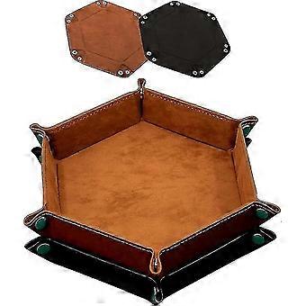 2 Pieces Of Dice Boards Double-sided Dice Board. Velvet Foldable Dice Tray