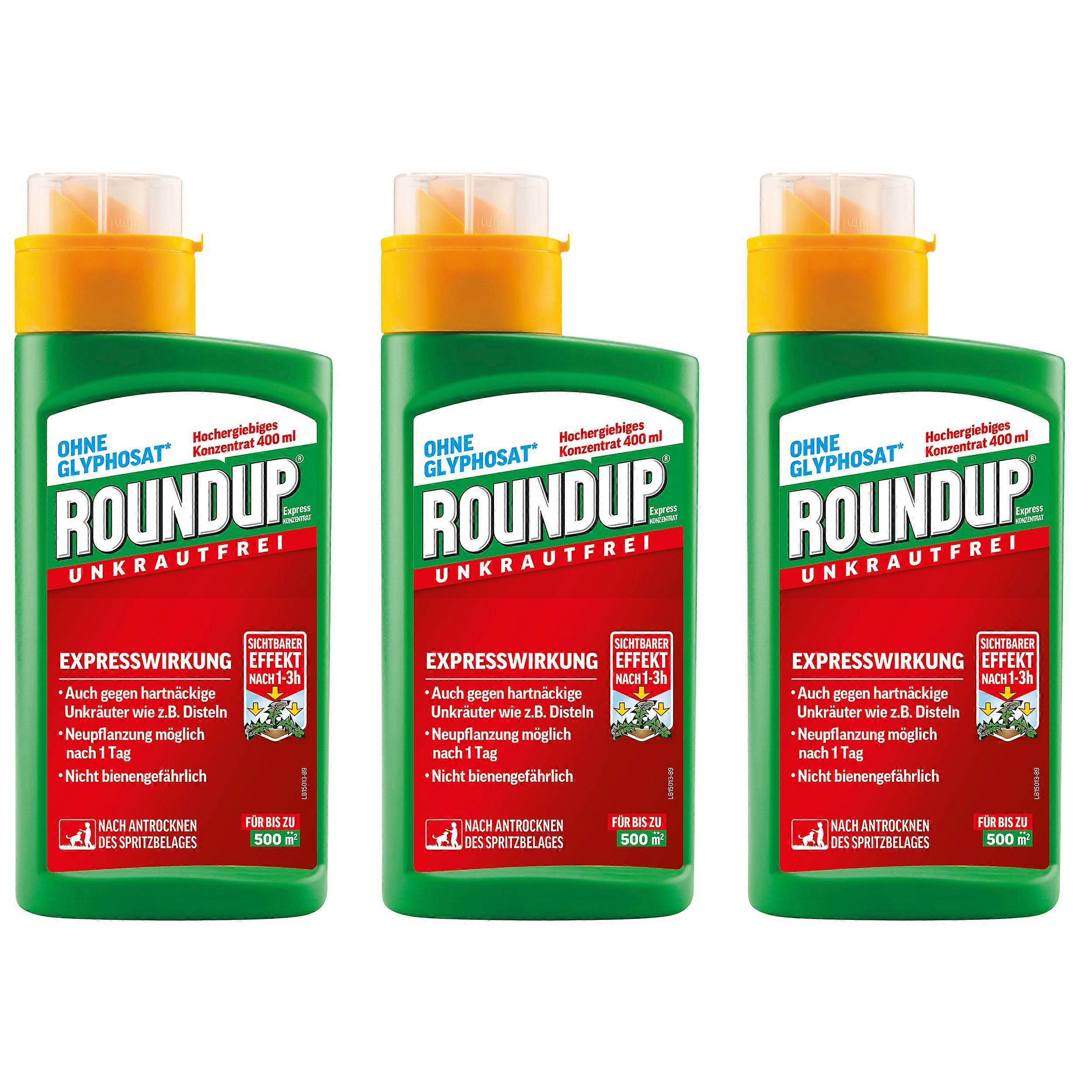 3 x ROUNDUP® Express konsantresi, 400 ml