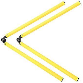 Poteau d'agilité pour football (lot de 2) - Équipement pratique d'entraînement aux haies