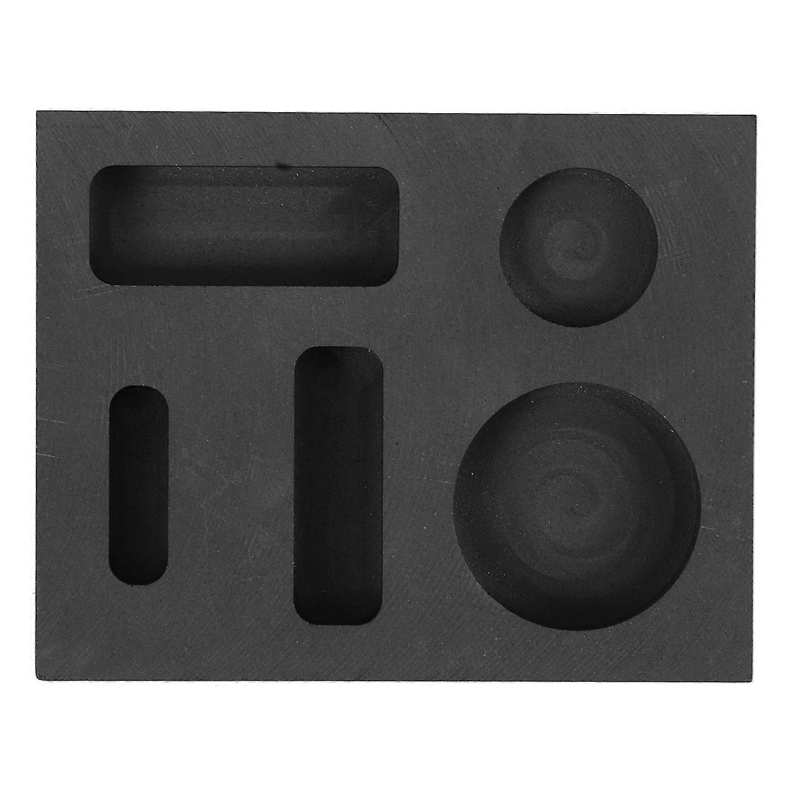 Graphite Ingot Mold for Casting Metal 4Pcs Multi-Use Casting Tool