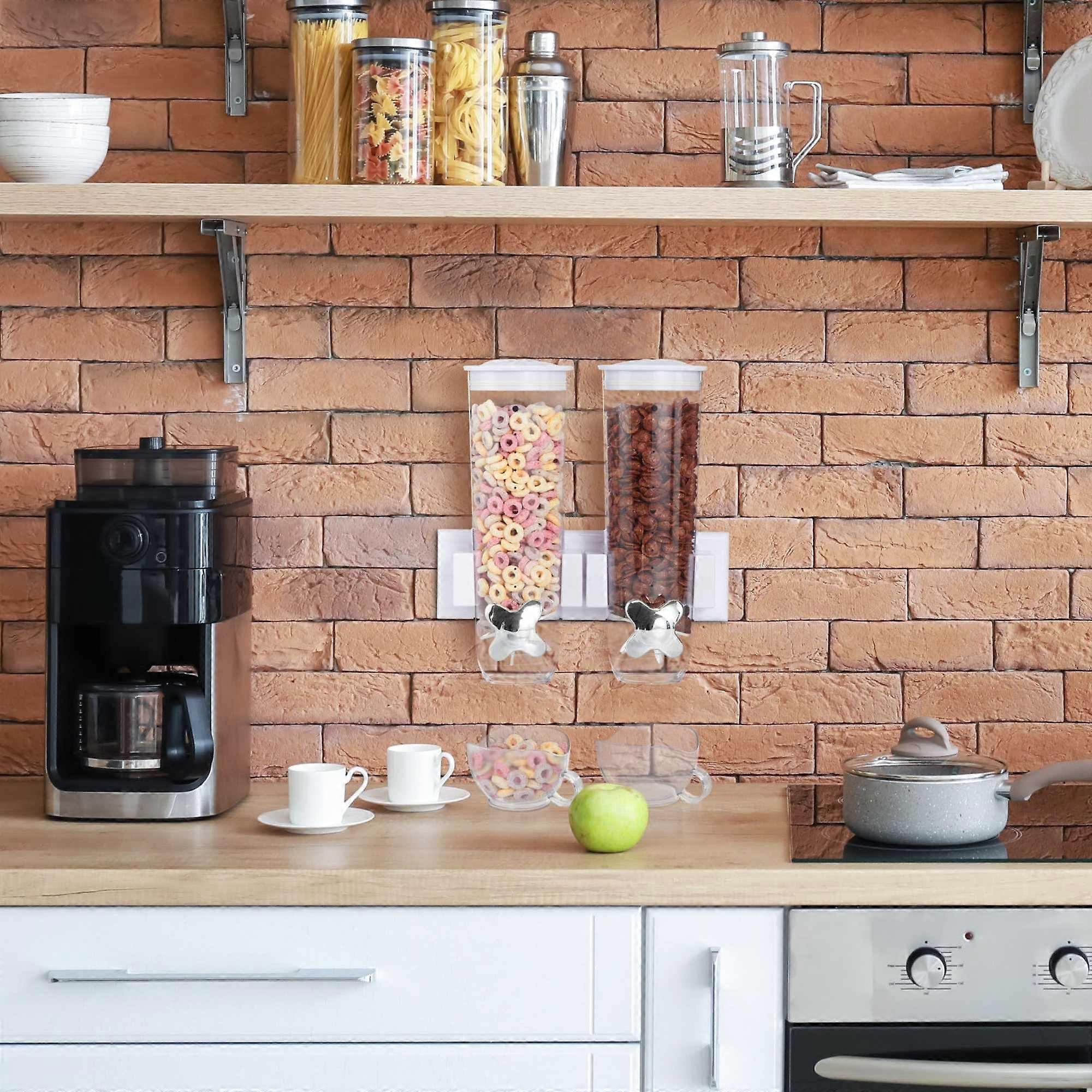 Mueslidispenser double for wall mounting
