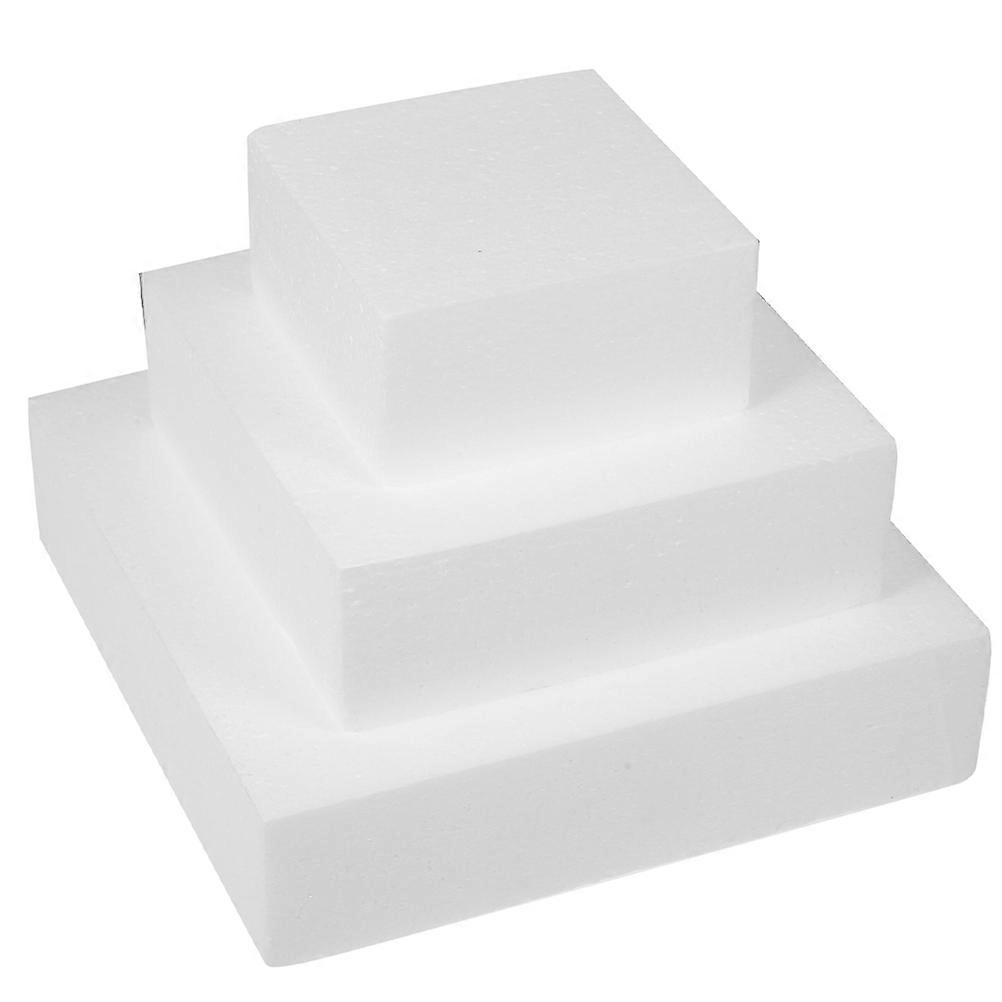 3Pcs Square Cake Model Foams Cake Model Baking Cake Models Cake Model