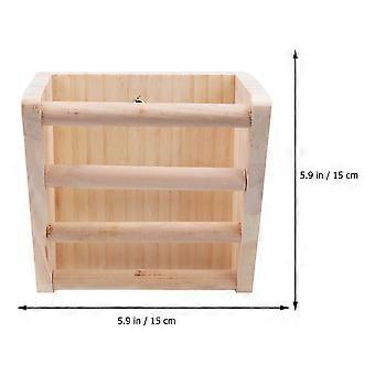 Futterständer aus Holz für Kaninchengras, geeignet für Heuraufen und als Gestell
