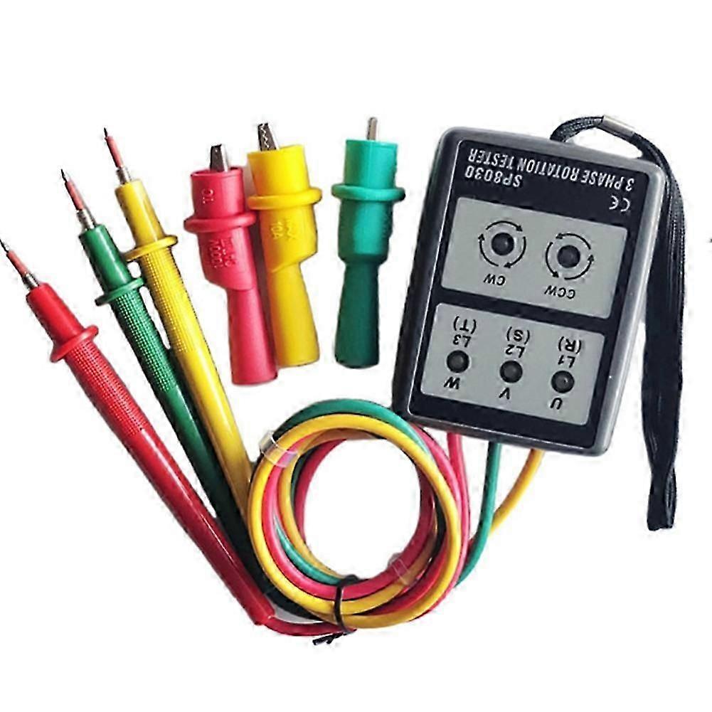 Phase Detector Three Phase Alternating Current Phase Meter Phase-Sequence Tester Digital Phase-Order Indicator SP8030 -T