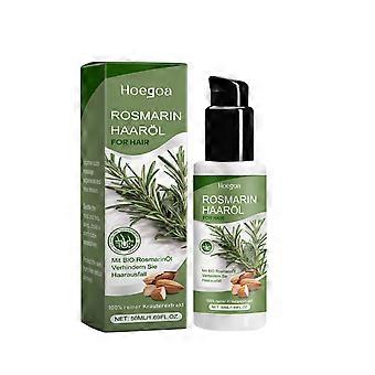 Huile capillaire essentielle de romarin à l'huile d'amande douce : nourrit, adoucit et réduit les pellicules (50 ml)