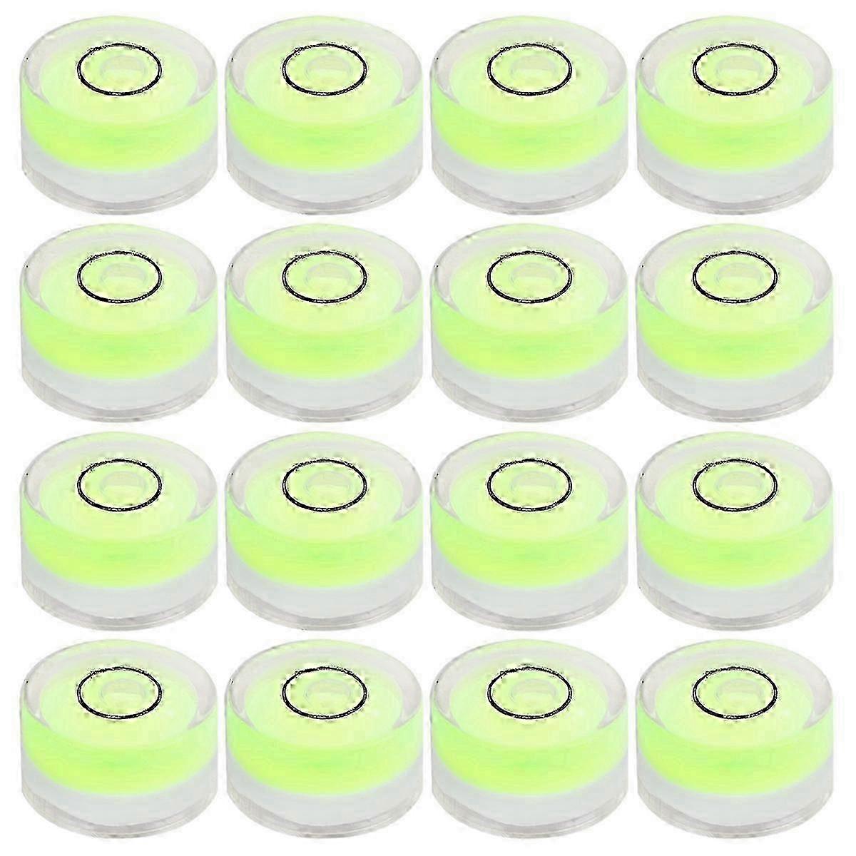 Mini Bubble Level 15mm Diameter 6mm Height Surface Leveling Tool 16Pcs