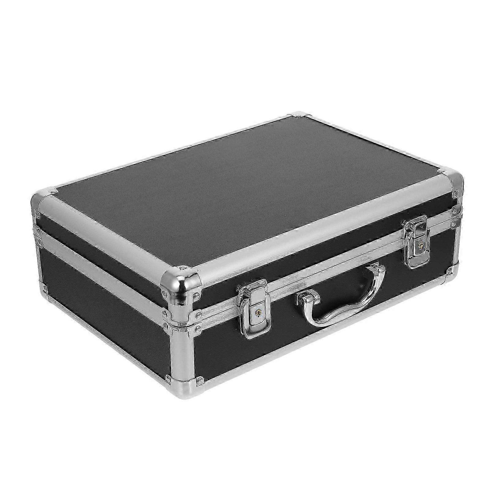 Protective Storage Box Lockable Tools Case ABS MDF 35x25x12cm 1Pcs