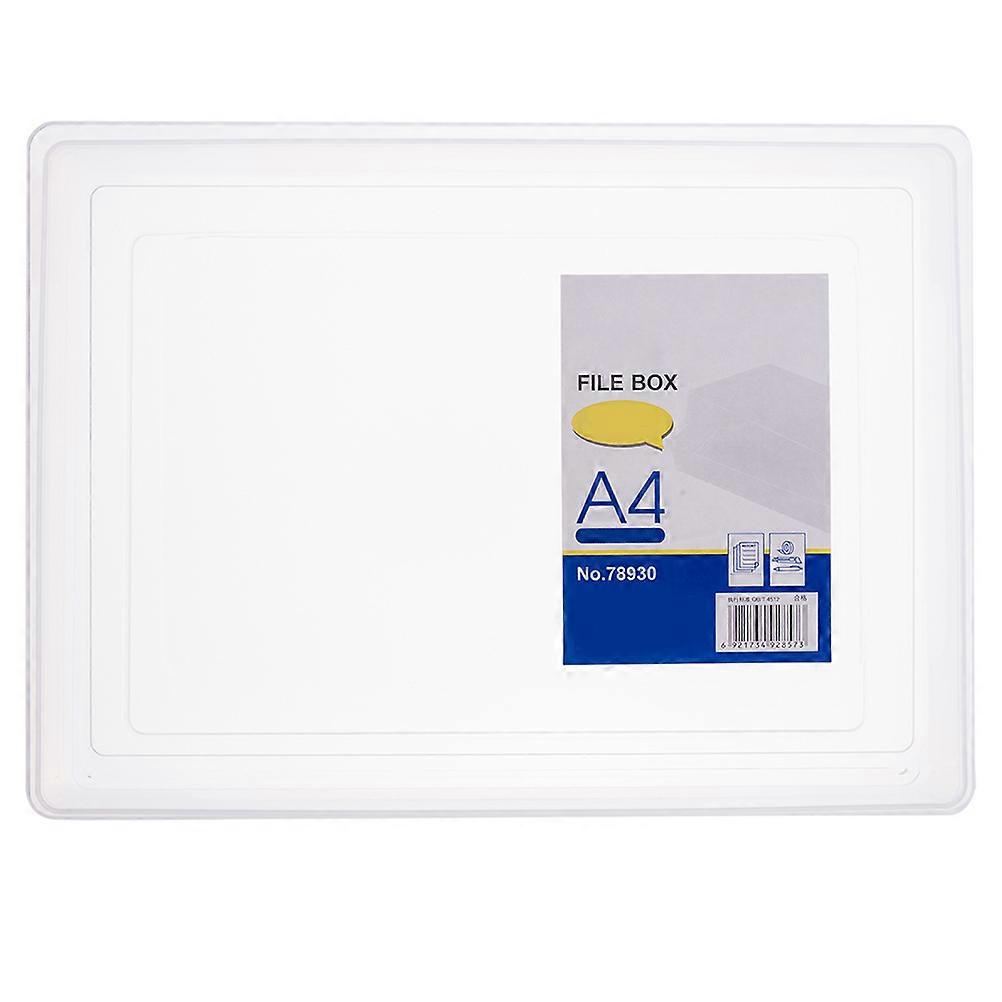 File Folder Transparent Plastic for Office A4 File Box Document Organizer