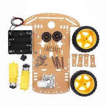 DIY Educational Robotics Platform with Integrated Speed Encoder, 2WD Robot Smart Car Chassis Kit