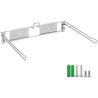 T-Shirt Bag Rack Holder, Wall Mounted Plastic Bag Organizer with Screws, Fits Standard Bags