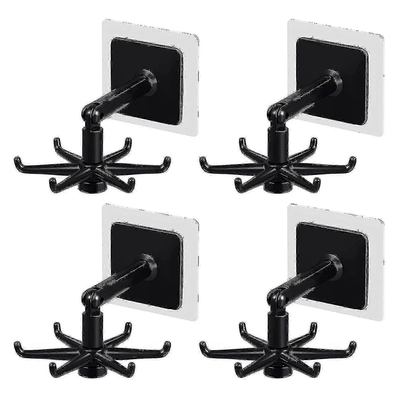 360 Degrees Rotated Kitchen Wall Hooks Self Adhesive Storage Tools A -