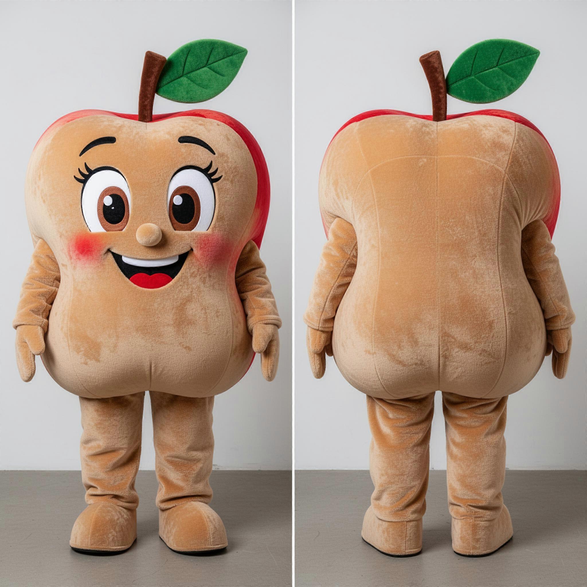 MASTICOT Tan Plump Apple Mascot