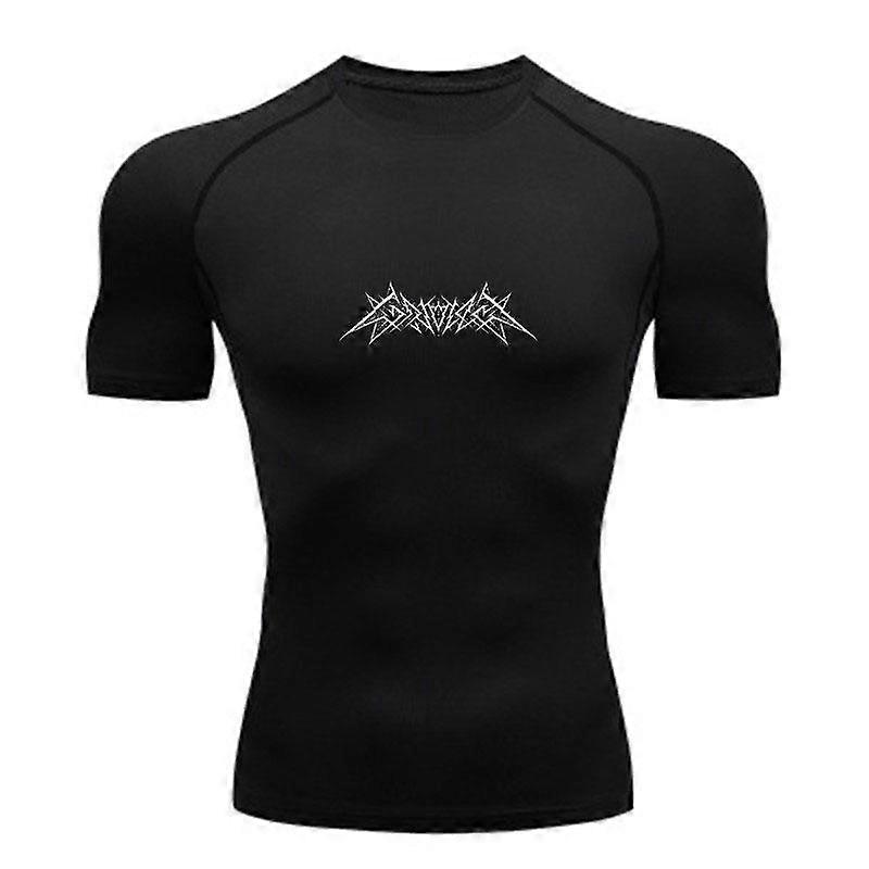 Men's Quick Dry Compression Workout T-shirt, Athletic Lightw