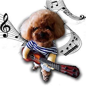 Pet Guitar Costume Dog Costumes Guitarist Player Halloween Christmas Cosplay Party Funny Cat Clothes, Pet Supplies Costumes Cosplay Halloween Dog Clot