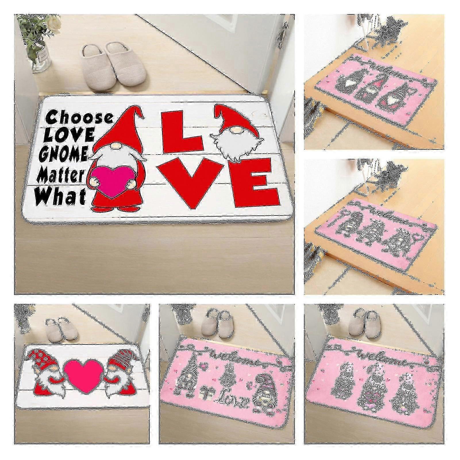 Chic Welcome Mat Flocking Multifunctional Gnome