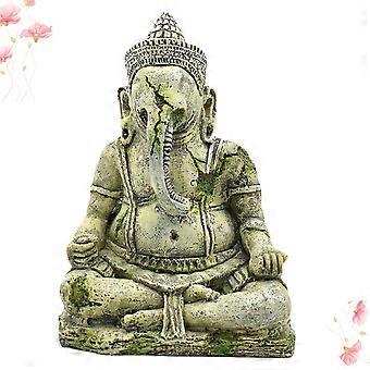 Creative Buddha Figurine Resin Sitting Statue for Aquarium 3Pcs Pack