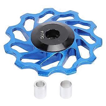 Fiets Keramische Dragende Katrol Wiel Aluminiumlegering Soepel Rotatie 11T Keramische Dragende Wiel Katrol Blauw
