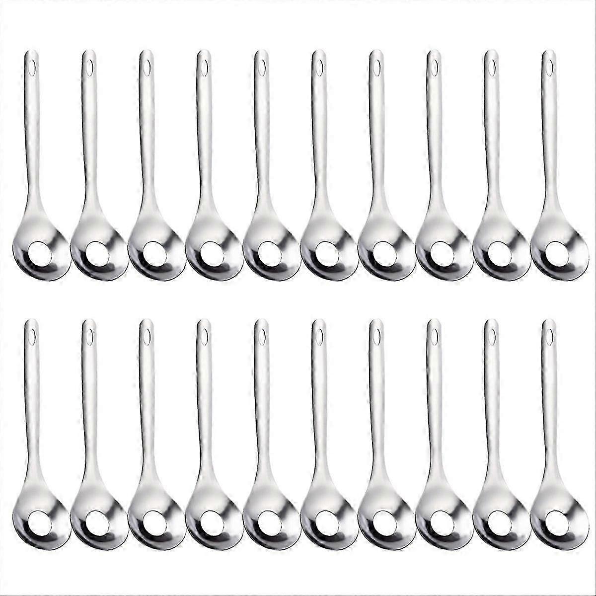 Stainless steel meatball making spoon
