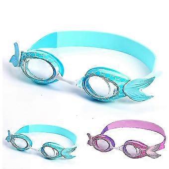 2024 New Kids Girls Swimming Goggles Anti Fog Wide Vision No Leak Non Slip PC UV Protection Swim Glasses